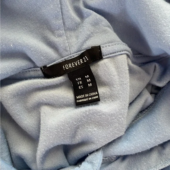 Forever 21 Velvet Cropped Hoodie - Picture 2 of 7